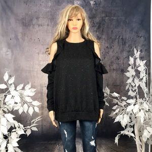 NWT! Isabell Maternity Cold Shoulder Top